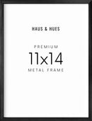 11x14 in, Set of 4, Black Aluminum