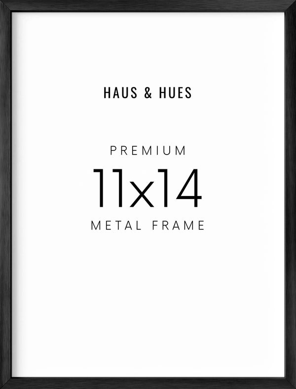 11x14 in, Set of 6, Black Aluminum