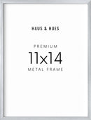 11x14 in, Set of 6, Silver Aluminum
