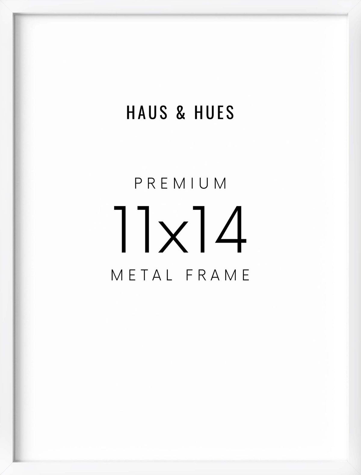 11x14 in, Set of 6, White Aluminum