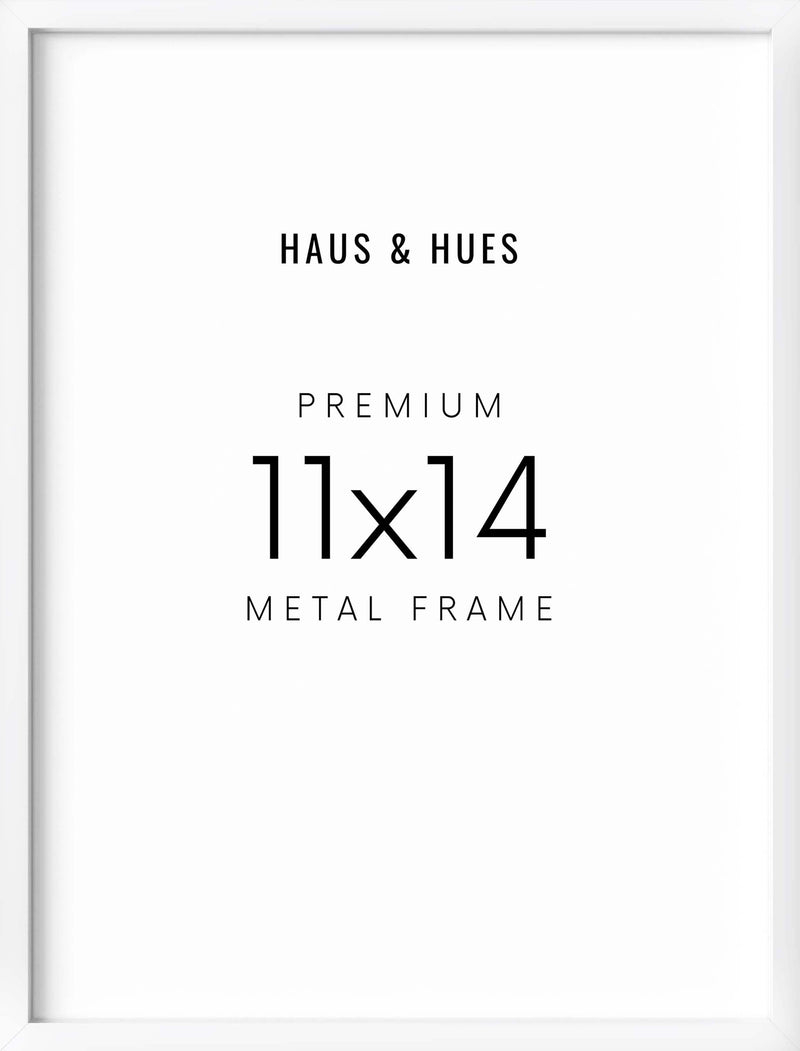 11x14 in, Set of 6, White Aluminum