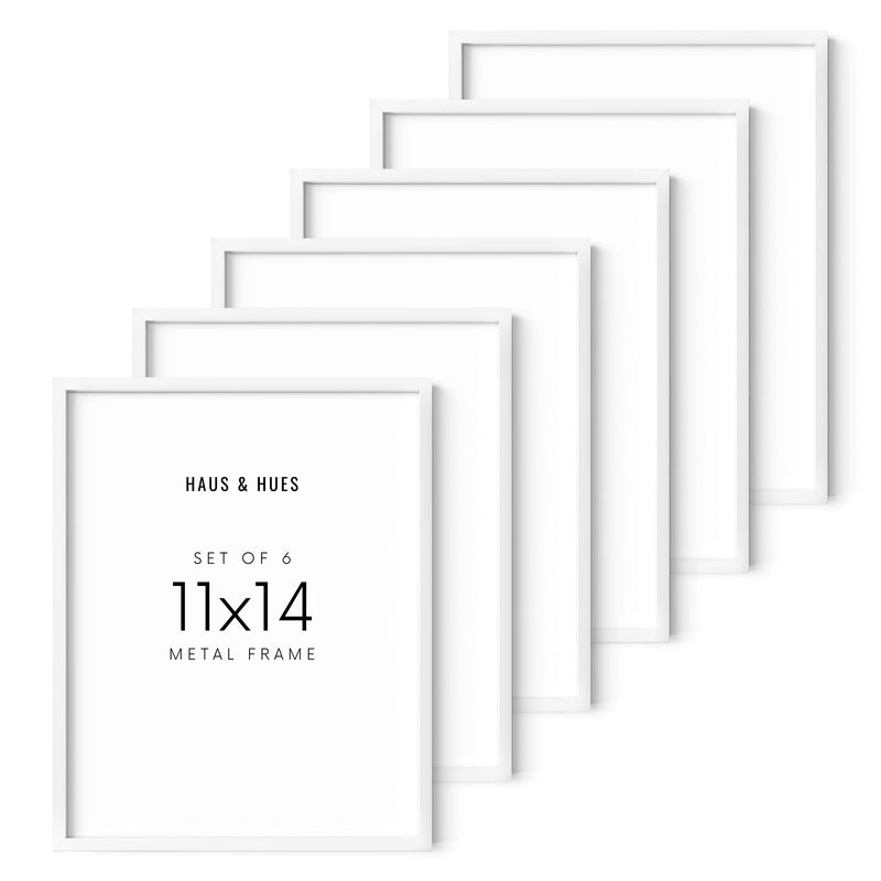 11x14 in, Set of 6, White Aluminum, photo 2 of 4