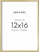 12x16, Gold Aluminum Plexi Frame