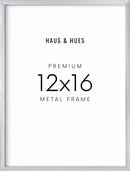 12x16 in, Set of 6, Silver Aluminum