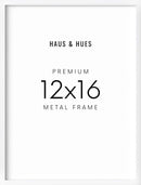 12x16 in, Set of 3, White Aluminum