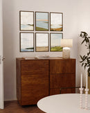 12x16 in, Set of 6, Walnut Oak Frame