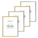 12x16 in, Set of 4, Gold Aluminum by Haus and Hues