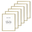12x16 in, Set of 6, Gold Aluminum by Haus and Hues