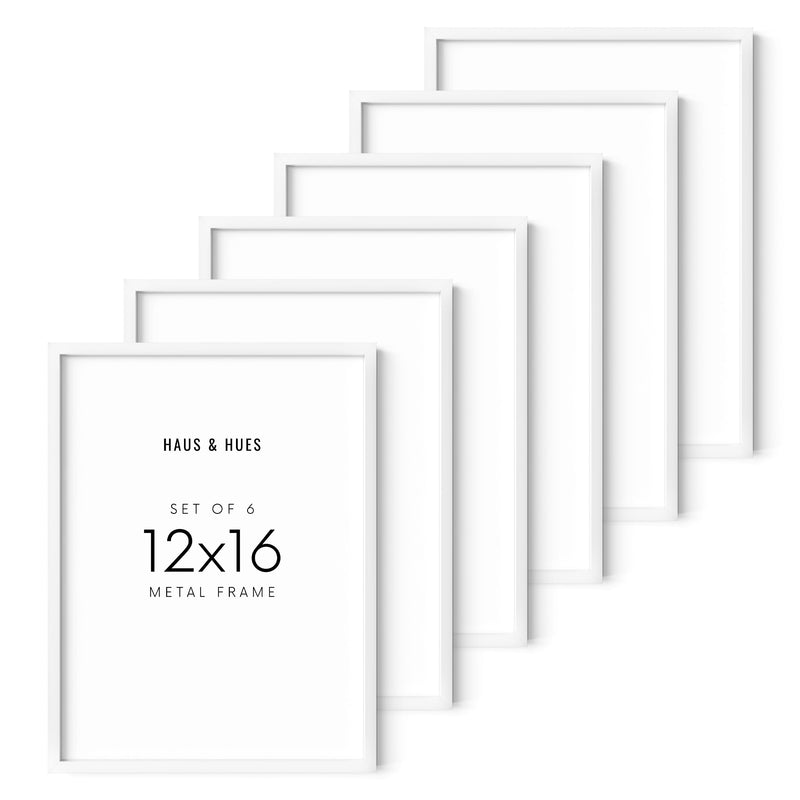 12x16 in, Set of 6, White Aluminum, photo 2 of 4