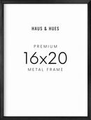 16x20 in, Set of 3, Black Aluminum