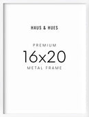 16x20 in, Set of 6, White Aluminum