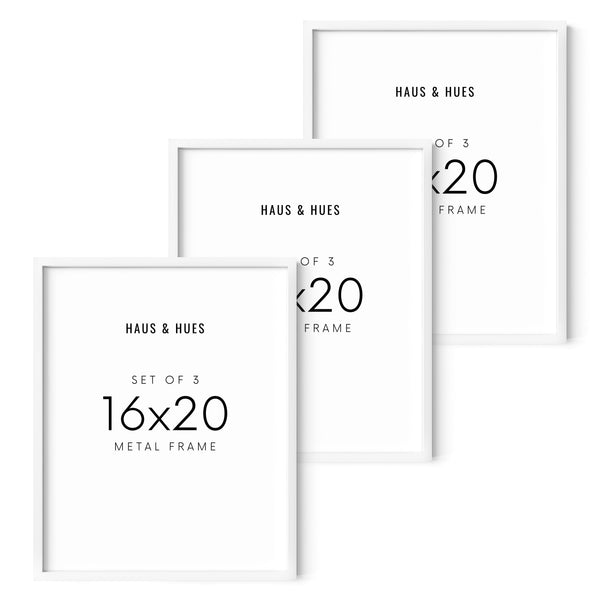 16x20 in, Set of 3, White Aluminum, photo 2 of 4