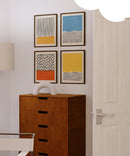 12x16 in, Set of 4, Walnut Oak Frame