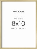 8x10 in, Set of 3, Gold Aluminum