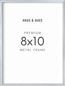 8x10, Silver Aluminum Plexi Frame