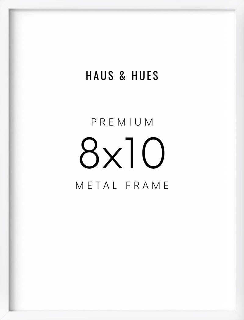 8x10 in, Set of 6, White Aluminum