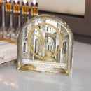 Golden Arch Chanukah Table Clock by Feldart