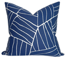 Jordan Woven Pillow Cover in Royal Blue, Thibaut Pillows