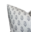 Rajmata Tonal Pillow Cover in Ash Grey, Peter Dunham Textiles