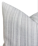 Veranda Strie Pillow Cover in Grey