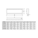 Dynasty Tempo 63" Virtual Linear Electric Fireplace With Multifunction Remote Control [DY-FVX63] (SAK20385)
