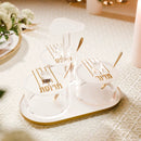 Linear Seder Night Dish Set by Feldart