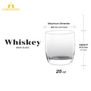 Crystal Double Rock Old Fashioned Glasses (395 mL / 13.3 fl. oz)