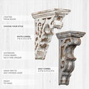 Antique Inspired Distressed Wooden Corbel, Pick Your Style by Decor Steals