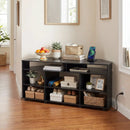 Corner TV Stand for TVs up to 55 Inch with Storage by DirectDeals