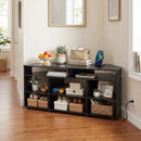 Corner TV Stand for TVs up to 55 Inch with Storage by LJGDeals
