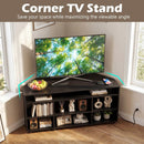 Corner TV Stand for TVs up to 55 Inch with Storage by LJGDeals