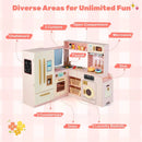 Corner Play Kitchen with Lights and Sounds for Ages 3+ by LJGDeals