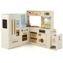 Corner Play Kitchen with Lights and Sounds for Ages 3+ by LJGDeals