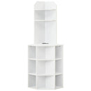 6-Tier Corner Shelf with Charging Station and 2 USB Ports by LJGDeals