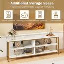 3-Tier Corner TV Stand for TVs up to 65 Inches with Charging Station by LJGDeals