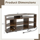 Corner TV Stand for TVs up to 55 Inch with Storage by DirectDeals