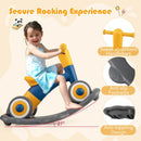 3 in 1 Rocking Horse with Detachable Balance Board and Seat-Navy