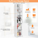 Costway 72 Inches Free Standing Tall Floor Bathroom Storage Cabinet by LJGDeals