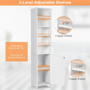 Costway 72 Inches Free Standing Tall Floor Bathroom Storage Cabinet by LJGDeals