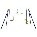 3-in-1 Outdoor Swing Set for Kids Aged 3 to 10 by LJGDeals