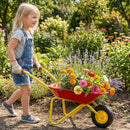 Costzon Kids Wheelbarrow with All-Terrain Wheels-Red