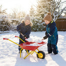 Costzon Kids Wheelbarrow with All-Terrain Wheels-Red