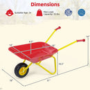 Costzon Kids Wheelbarrow with All-Terrain Wheels-Red by LJGDeals