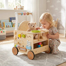 Wooden Push Walker 13-in-1 Activity Center with Storage by LJGDeals