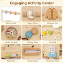 Wooden Push Walker 13-in-1 Activity Center with Storage by DirectDeals