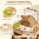 Wooden Push Walker 13-in-1 Activity Center with Storage