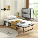 Space-Saving Narrow Twin Rollaway Bed with Pillow and Side Organizer Pocket by LJGDeals