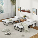 Space-Saving Narrow Twin Rollaway Bed with Pillow and Side Organizer Pocket by LJGDeals