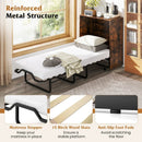 Cot Size Murphy Bed with Foldable Bed and Lockable Wheels by LJGDeals
