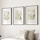 Minimalist Wild Plants. Botanical Poster Art Decor by Wall Art Set